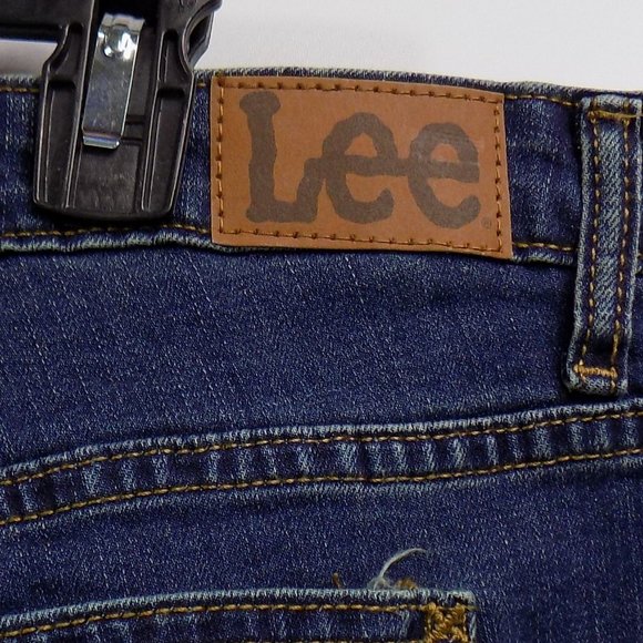 Lee Bermuda Mid-Rise Stormy Lines Denim Shorts Size 18M NWT - Picture 3 of 7